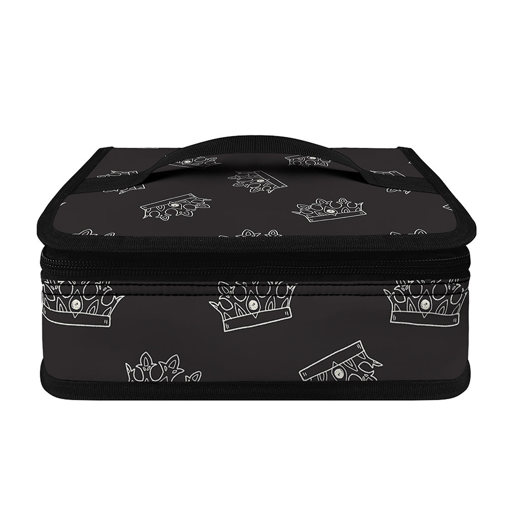 Doodle Crown Pattern Print Small Lunch Bag