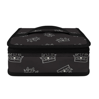 Doodle Crown Pattern Print Small Lunch Bag