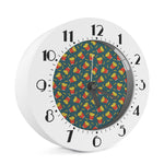 Doodle French Fries Pattern Print Alarm Clock