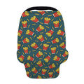 Doodle French Fries Pattern Print Baby Seat Cover