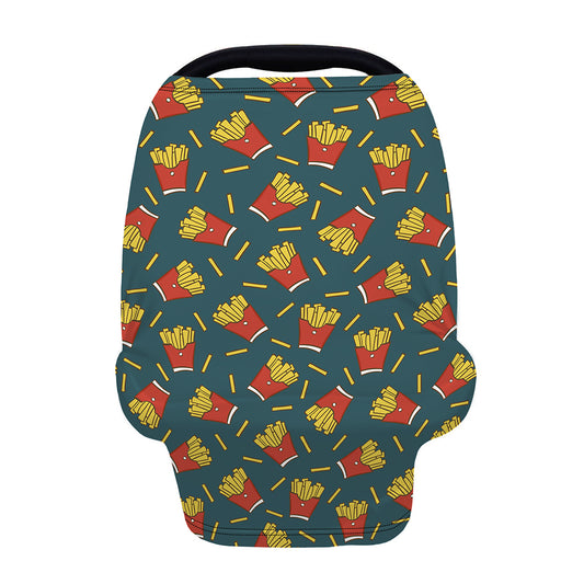 Doodle French Fries Pattern Print Baby Seat Cover