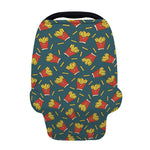 Doodle French Fries Pattern Print Baby Seat Cover
