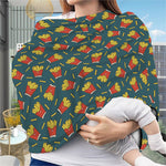 Doodle French Fries Pattern Print Baby Seat Cover