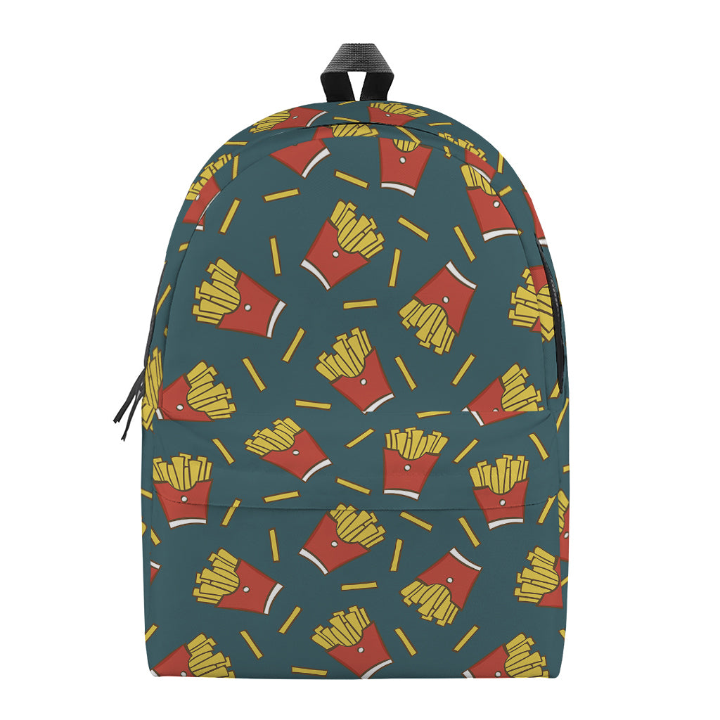 Doodle French Fries Pattern Print Backpack