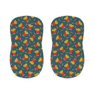 Doodle French Fries Pattern Print Bar Stool Covers