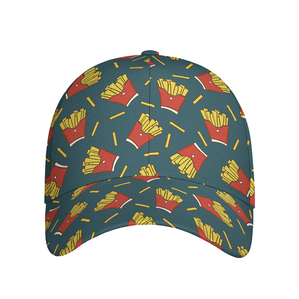 Doodle French Fries Pattern Print Baseball Cap