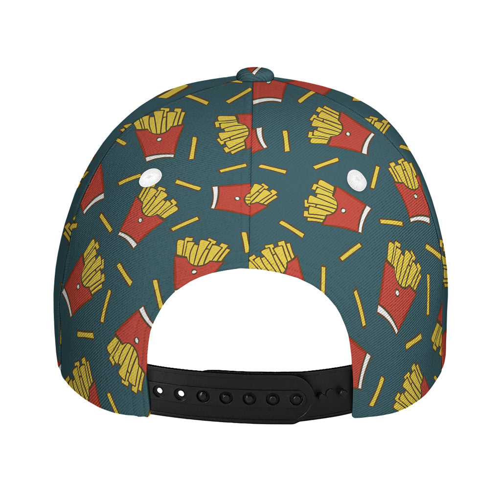 Doodle French Fries Pattern Print Baseball Cap