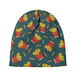 Doodle French Fries Pattern Print Beanie