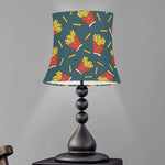 Doodle French Fries Pattern Print Bell Lamp Shade