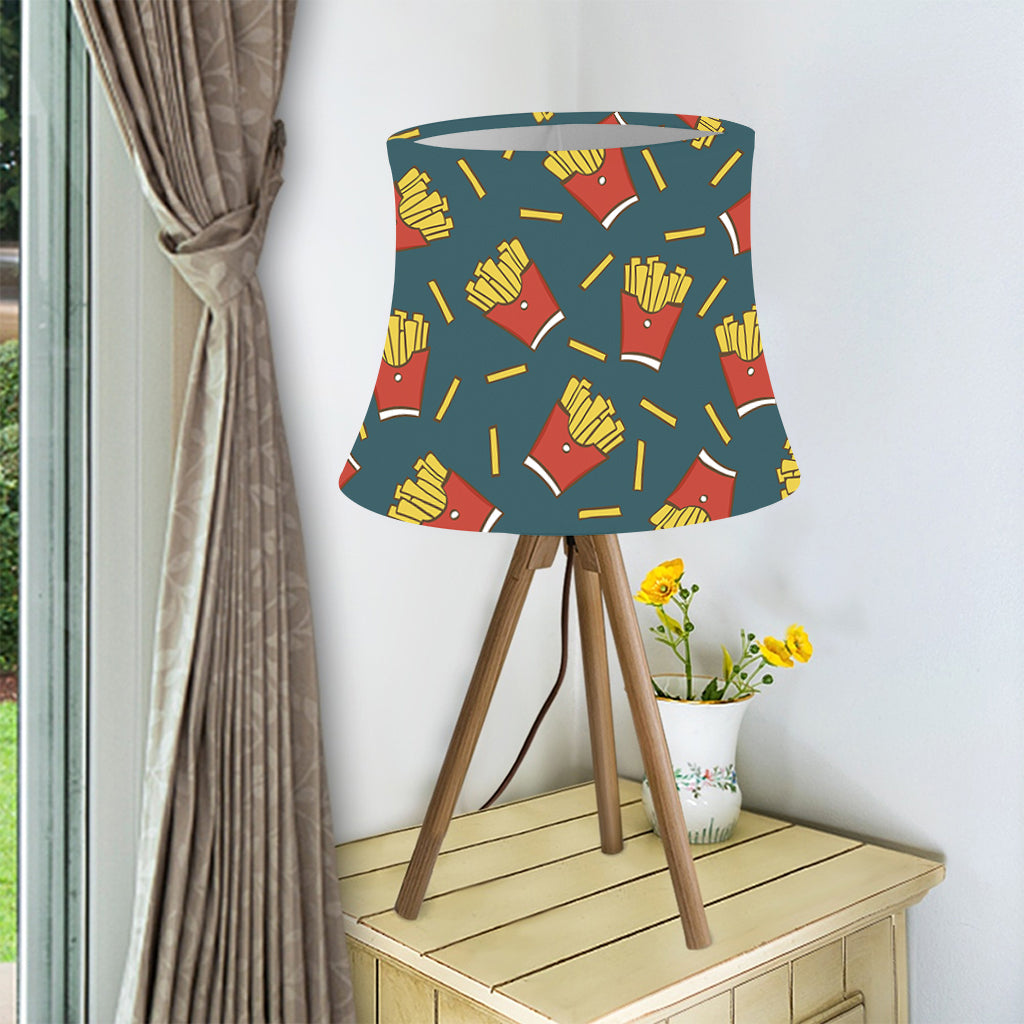 Doodle French Fries Pattern Print Bell Lamp Shade