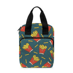Doodle French Fries Pattern Print Bible Tote Bag