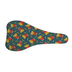 Doodle French Fries Pattern Print Bicycle Seat Cover