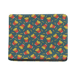 Doodle French Fries Pattern Print Bifold Wallet