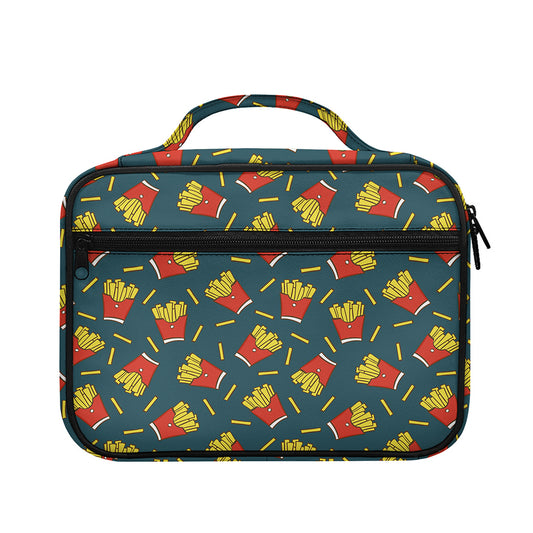 Doodle French Fries Pattern Print Briefcase Bible Bag