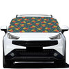 Doodle French Fries Pattern Print Car Windshield Snow Cover