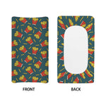Doodle French Fries Pattern Print Changing Pad Cover