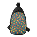 Doodle French Fries Pattern Print Sling Bag