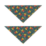 Doodle French Fries Pattern Print Dog Bandana