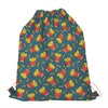 Doodle French Fries Pattern Print Drawstring Bag