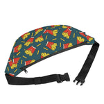 Doodle French Fries Pattern Print Fanny Pack