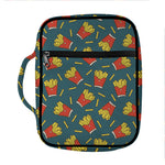 Doodle French Fries Pattern Print Front Pocket Bible Bag