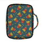 Doodle French Fries Pattern Print Front Pocket Bible Bag