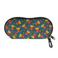 Doodle French Fries Pattern Print Glasses Case