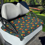 Doodle French Fries Pattern Print Golf Cart Seat Cover