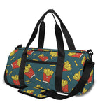 Doodle French Fries Pattern Print Gym Bag