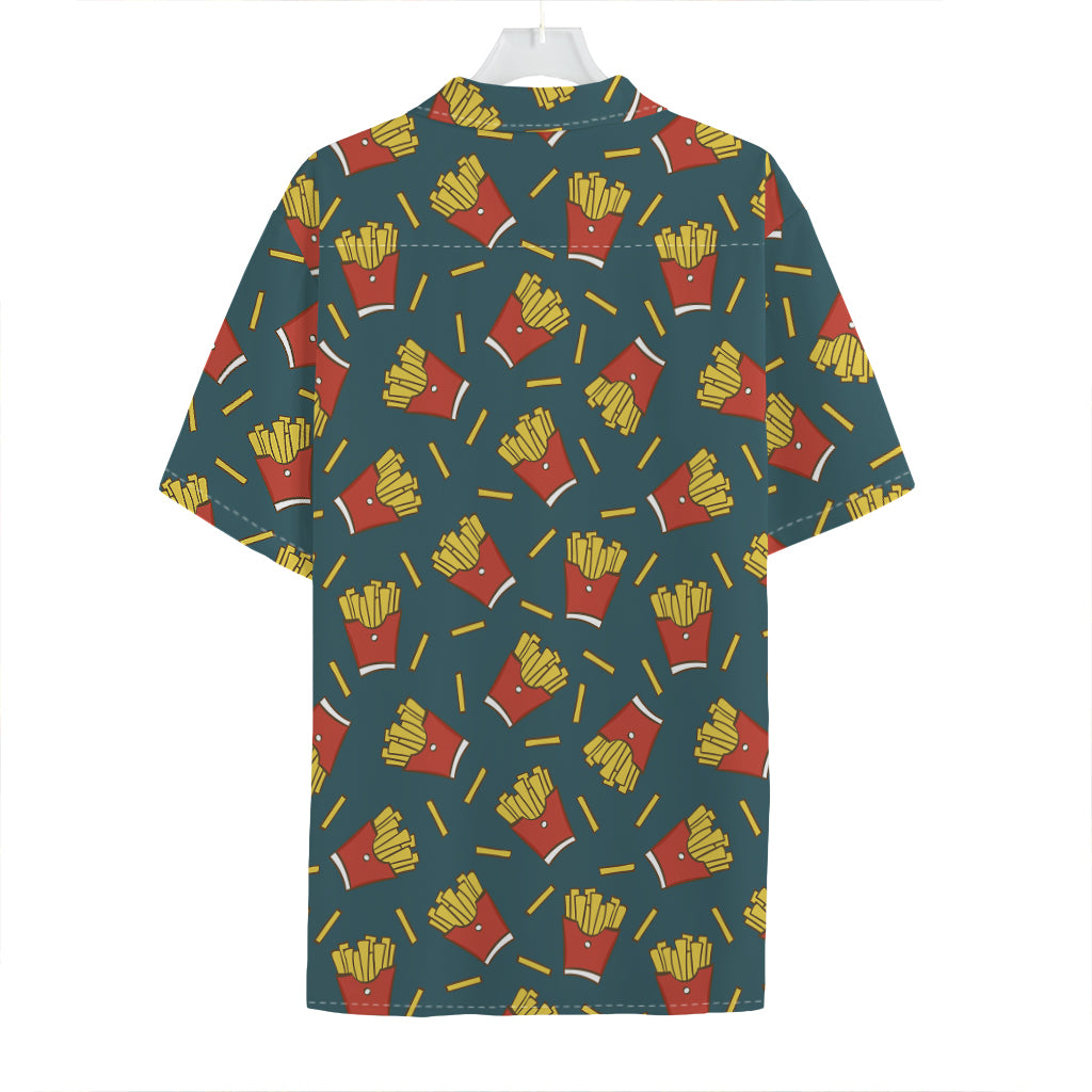 Doodle French Fries Pattern Print Hawaiian Shirt