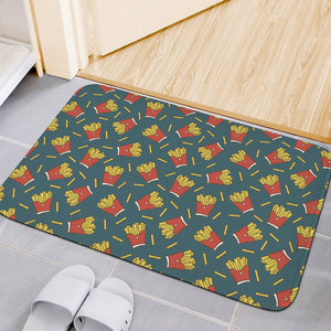 Doodle French Fries Pattern Print Indoor Door Mat