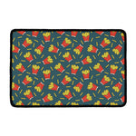 Doodle French Fries Pattern Print Kitchen Mat