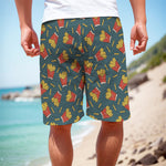 Doodle French Fries Pattern Print Men's Cargo Shorts