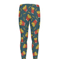 Doodle French Fries Pattern Print Men's Leggings
