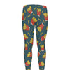 Doodle French Fries Pattern Print Men's leggings