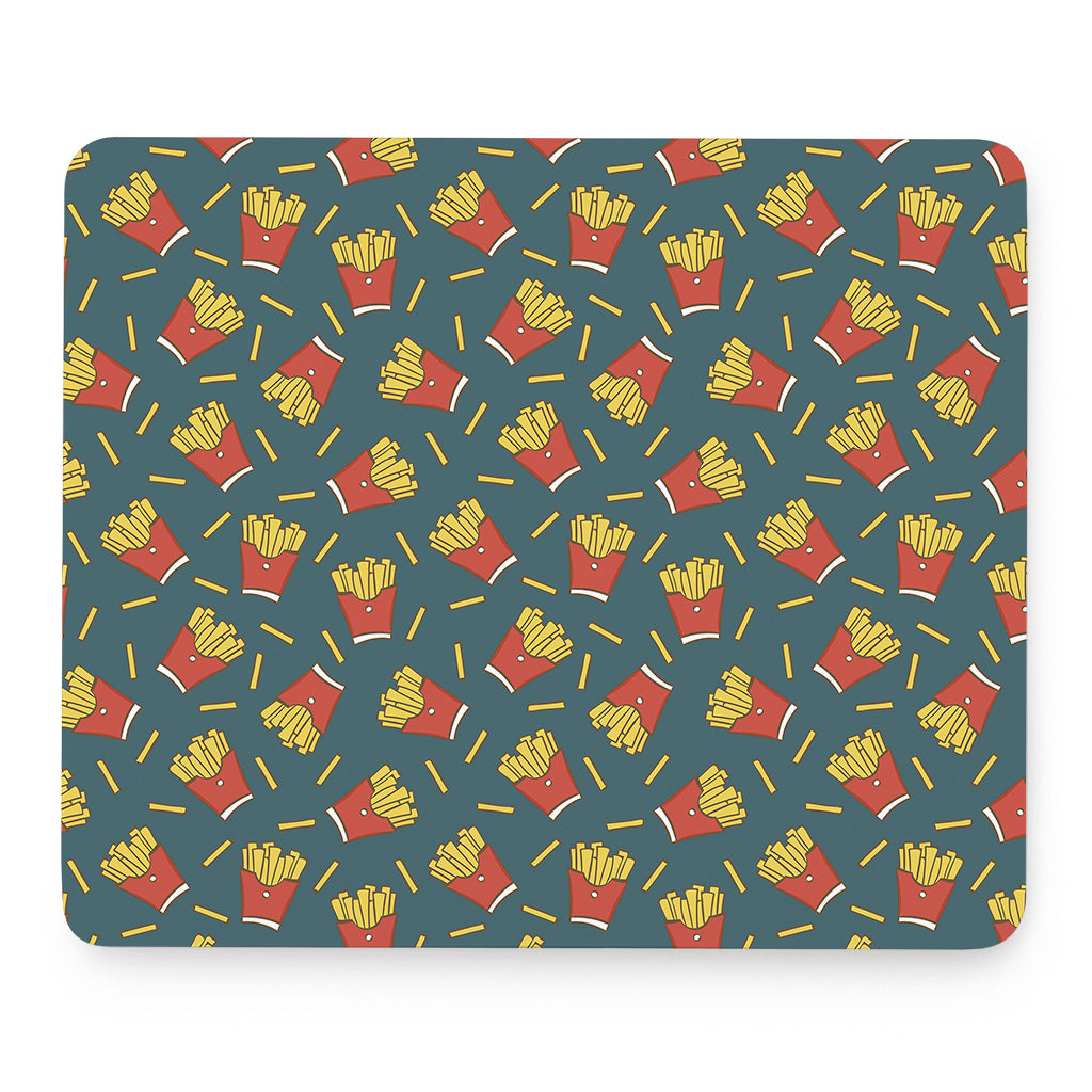 Doodle French Fries Pattern Print Mouse Pad