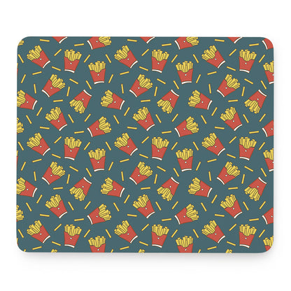 Doodle French Fries Pattern Print Mouse Pad
