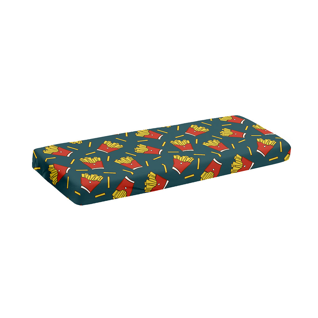 Doodle French Fries Pattern Print Piano Keyboard Cover