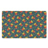Doodle French Fries Pattern Print Polyester Doormat