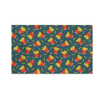 Doodle French Fries Pattern Print Polyester Flag