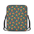 Doodle French Fries Pattern Print Rectangular Crossbody Bag