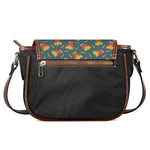 Doodle French Fries Pattern Print Saddle Bag