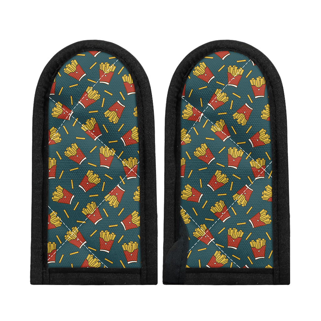 Doodle French Fries Pattern Print Skillet Handle Cover