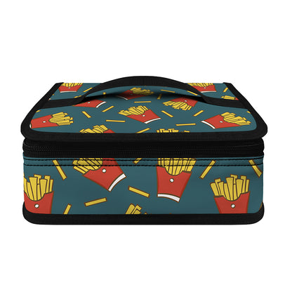 Doodle French Fries Pattern Print Small Lunch Bag