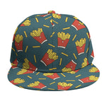 Doodle French Fries Pattern Print Snapback Cap