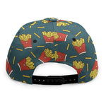 Doodle French Fries Pattern Print Snapback Cap