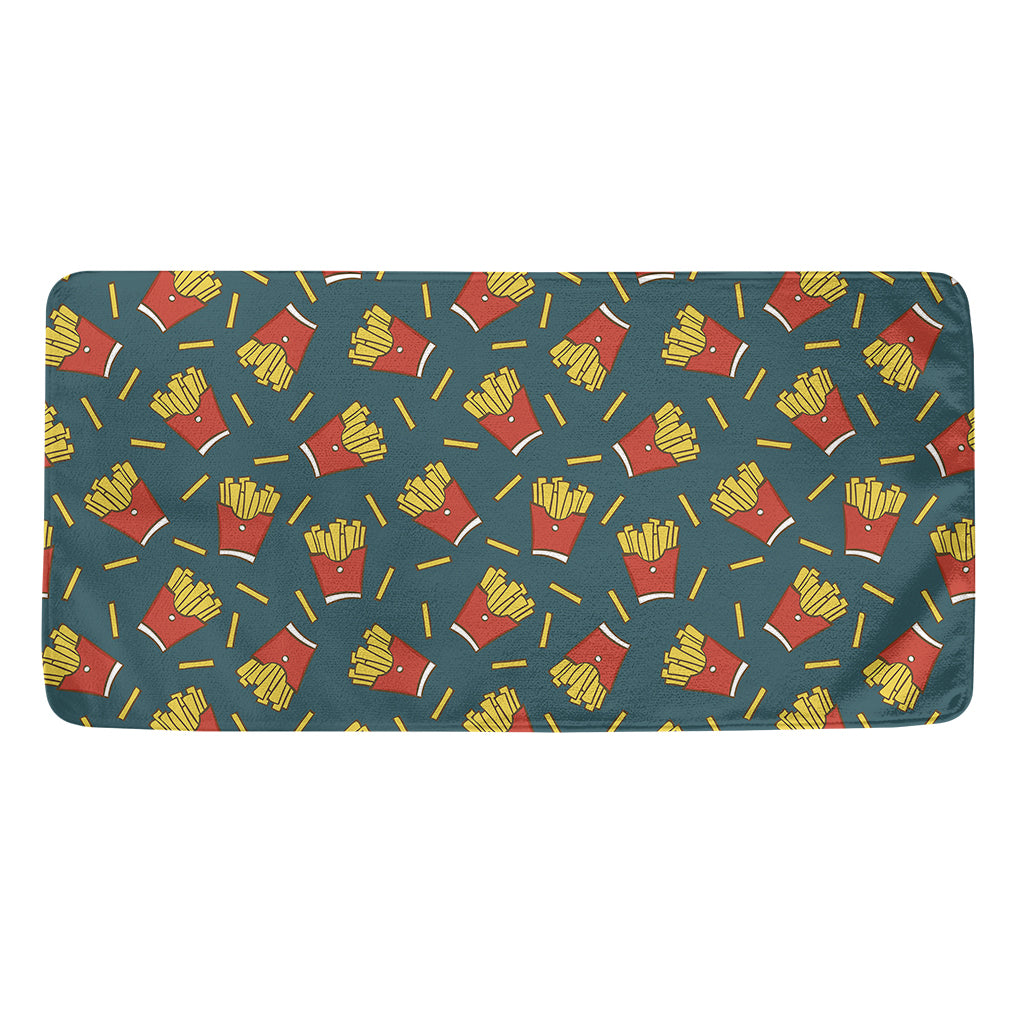 Doodle French Fries Pattern Print Towel