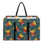Doodle French Fries Pattern Print Utility Tote Bag