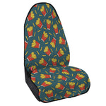 Doodle French Fries Pattern Print Waterproof Car Seat Cover
