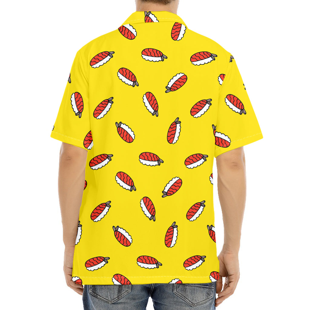 Doodle Japanese Sushi Pattern Print Aloha Shirt